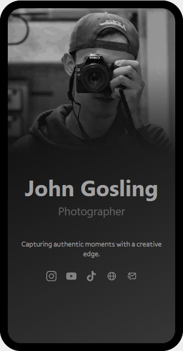 John’s SocialPage layout