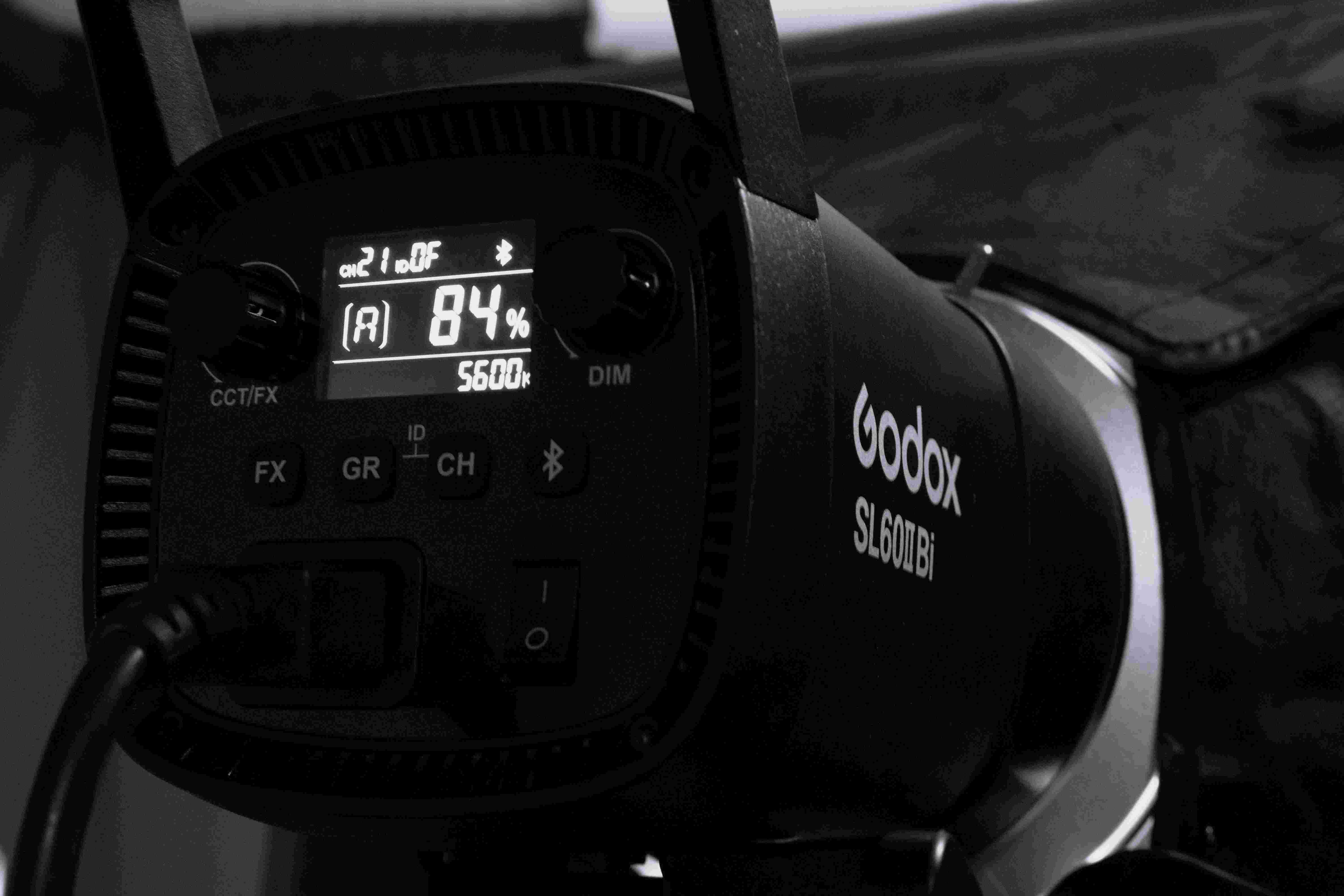 On‑set lighting test