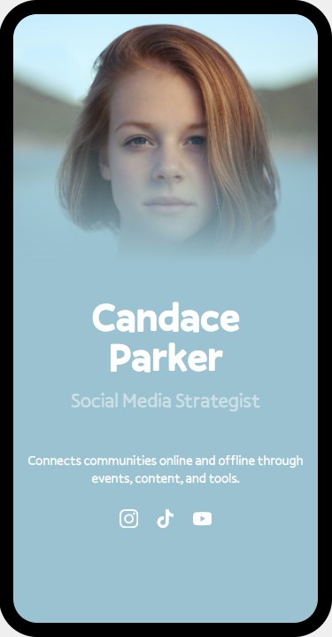 Candace’s SocialPage layout