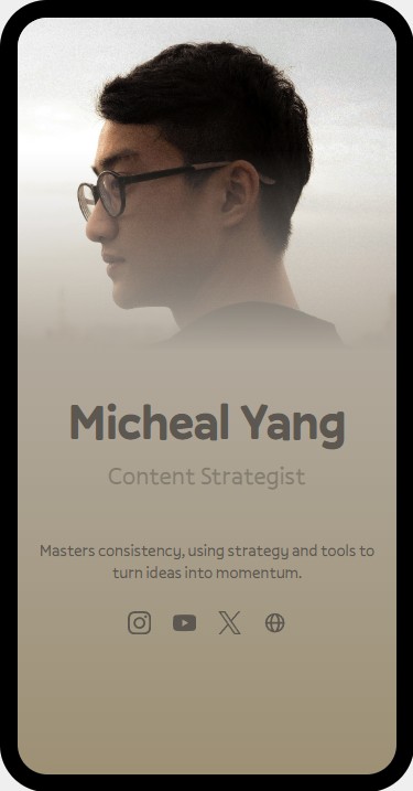 Michael’s SocialPage layout